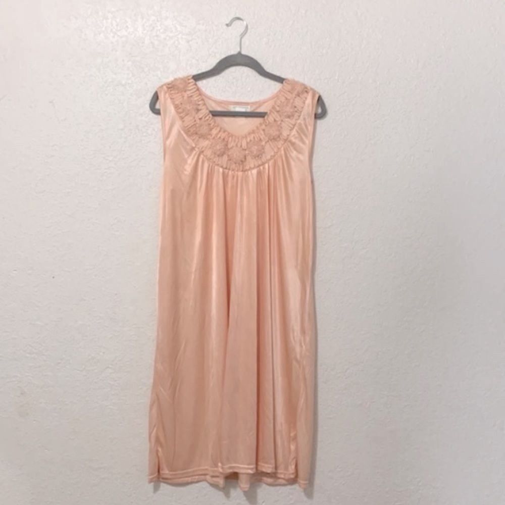 Lati fashion intimates collection silky peach color nightgown